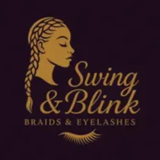 Swing & Blink Braids & Eyelashes beauty brand logo